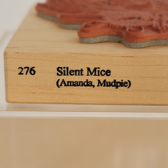 Stampabilities House-Mouse  Silent Mice Wooden Mounted Rubber Stamp No. 276 - Picture 5 of 16